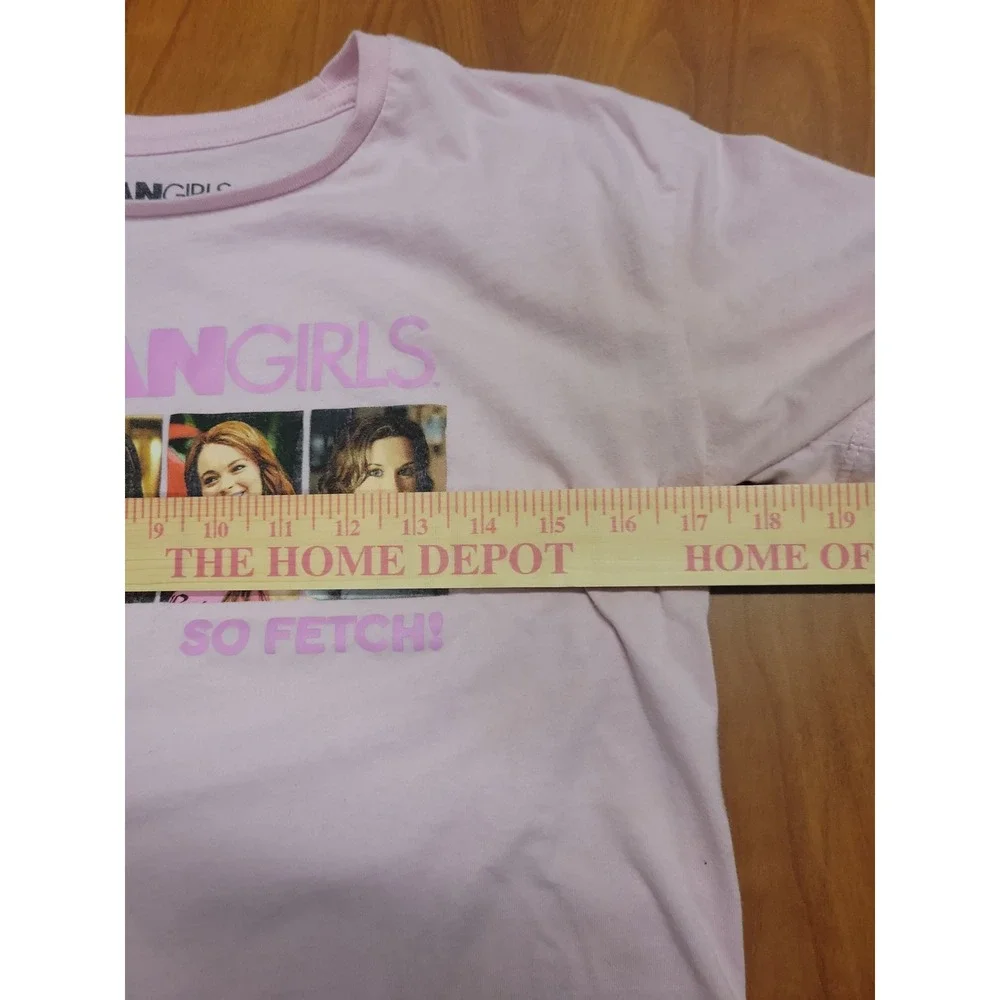 Mean Girls So Fetch Graphic T-Shirt Pink Girls XL 14/16 Movie Cast Tee